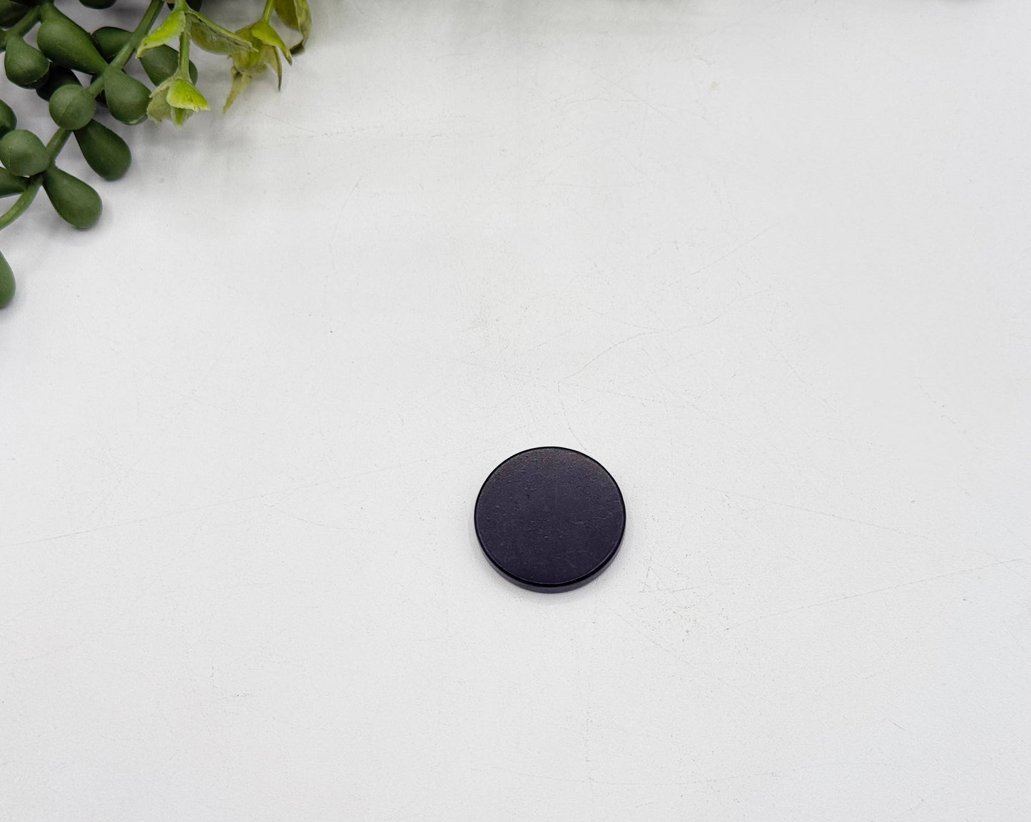 TheTayloredJean - Shungite EMF Cell Phone Tile Plain Round - 25MM Diameter